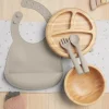 First Mealtime Bamboo Set - Truffle