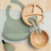 First Mealtime Bamboo Set - Kiwi