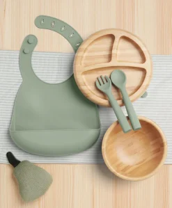 First Mealtime Bamboo Set - Kiwi