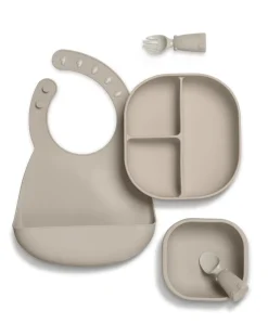 First Mealtime Silicone Set – Truffle