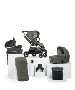 Flip XT³ Pushchair Bundle with Cybex Aton B2 Car Seat (7 Pieces) - Harbour Grey