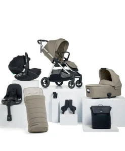 Flip XT³ Pushchair Bundle with Maxi-Cosi Pebble 360 Pro² Car Seat (8 Pieces) – Sage Grey