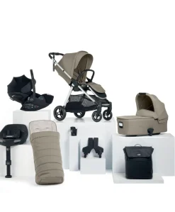 Flip XT³ Pushchair Complete Bundle with Cybex Cloud G Car Seat & Base (8 Pieces) – Sage Grey