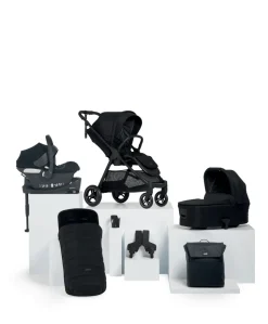 Flip XT³ Pushchair Complete Bundle with Cybex Aton B2 i-Size Car Seat & Base (7 Pieces) - Ink