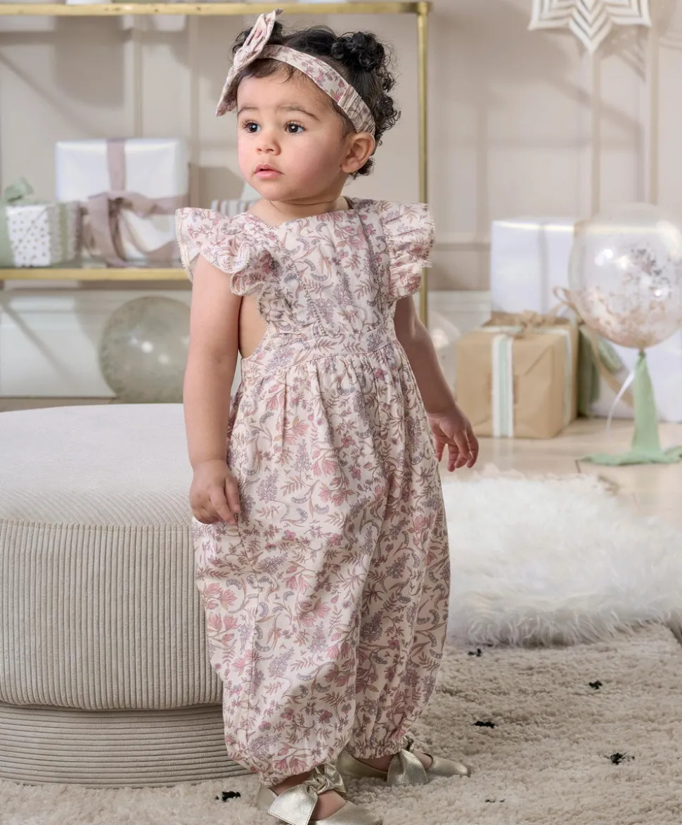 Floral Dungarees