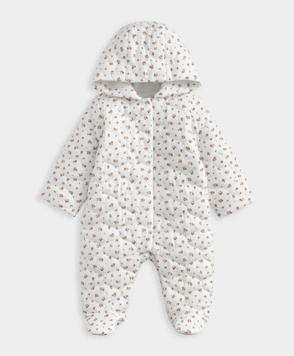 Floral Quilted Pramsuit