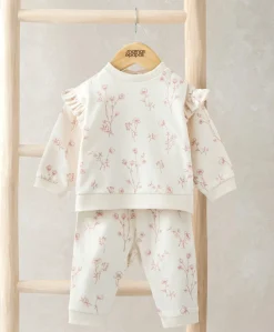 Floral Sweatshirt & Leggings Set