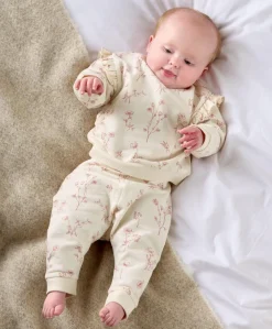 Floral Sweatshirt & Leggings Set