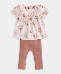 Floral T-Shirt & Leggings Set