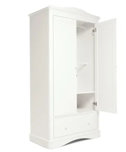 Flyn 3 Piece Cotbed Range with Dresser Changer & Wardrobe - White