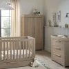 Franklin 3 Piece Cotbed Range with Dresser Changer & Double Wardrobe - Oak
