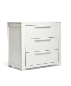 Franklin 3 Piece Cotbed Range with Dresser Changer & Double Wardrobe - White Wash