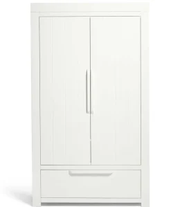Franklin 3 Piece Cotbed Range with Dresser Changer & Double Wardrobe - White Wash