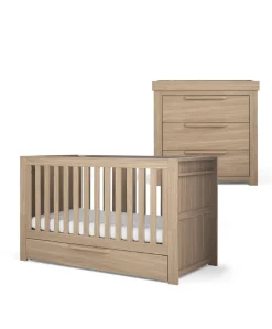 Franklin 2 Piece Cotbed Set with Dresser Changer - Oak