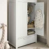 Franklin Nursery Wardrobe - White Wash