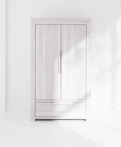 Franklin Nursery Wardrobe - White Wash