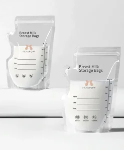 Fraupow Breast Milk Storage Bags - Pack of 30