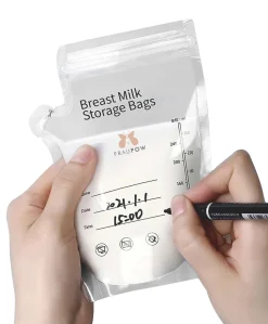 Fraupow Wearable Breast Pump & Breast Milk Storage Bags Bundle