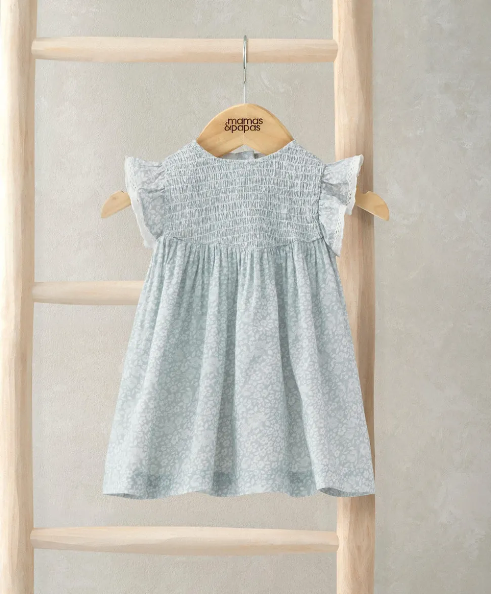 Frill Sleeve Dress - Floral Print