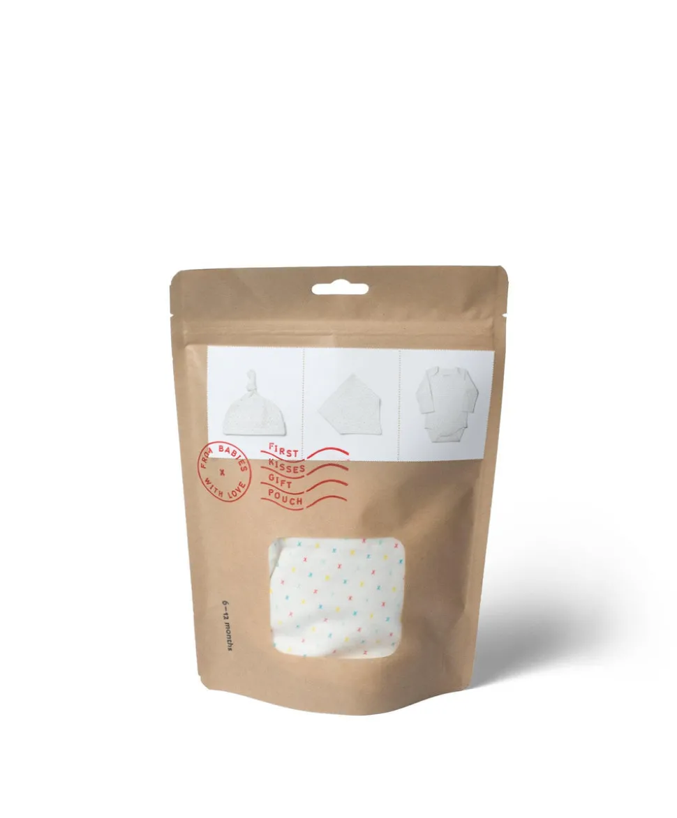 From Babies with Love - First Kisses Organic Gift Pouch - Large