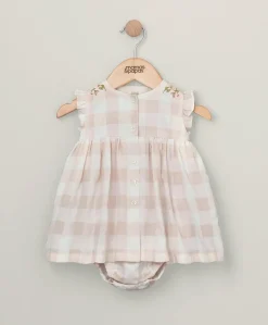 Gingham Sun Dress - Pink