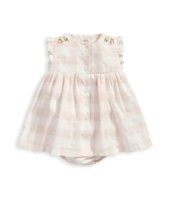 Gingham Sun Dress - Pink