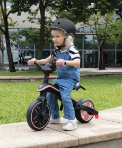Globber Explorer Foldable 4-in-1 Trike - Pastel Pink