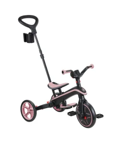 Globber Explorer Foldable 4-in-1 Trike - Pastel Pink