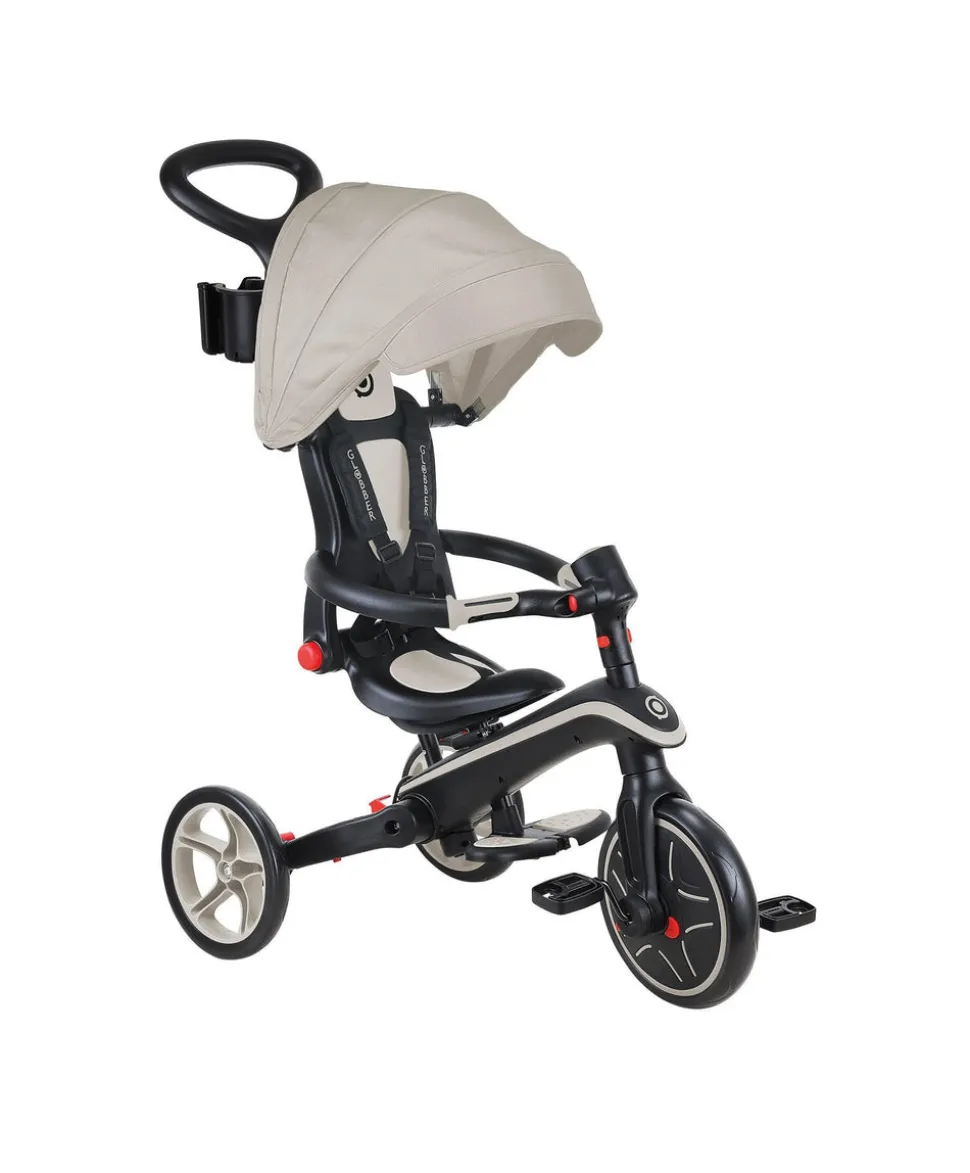 Globber Explorer Trike Foldable 4 in 1 - Taupe