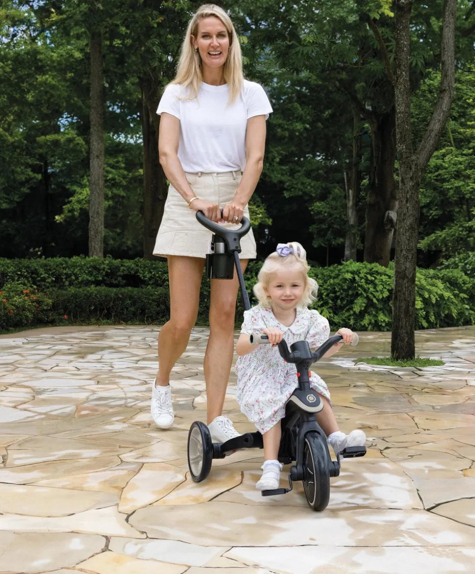 Globber Explorer Trike Foldable 4 in 1 - Taupe