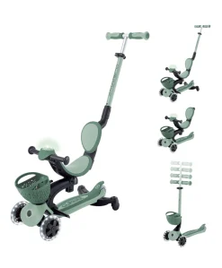 Globber Go Up Baby 360 Lights Scooter – Sage