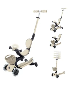 Globber Go Up Baby 360 Lights Scooter – Taupe