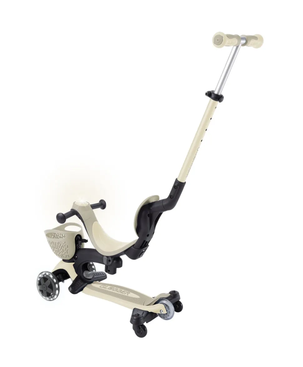 Globber Go Up Baby 360 Lights Scooter – Taupe