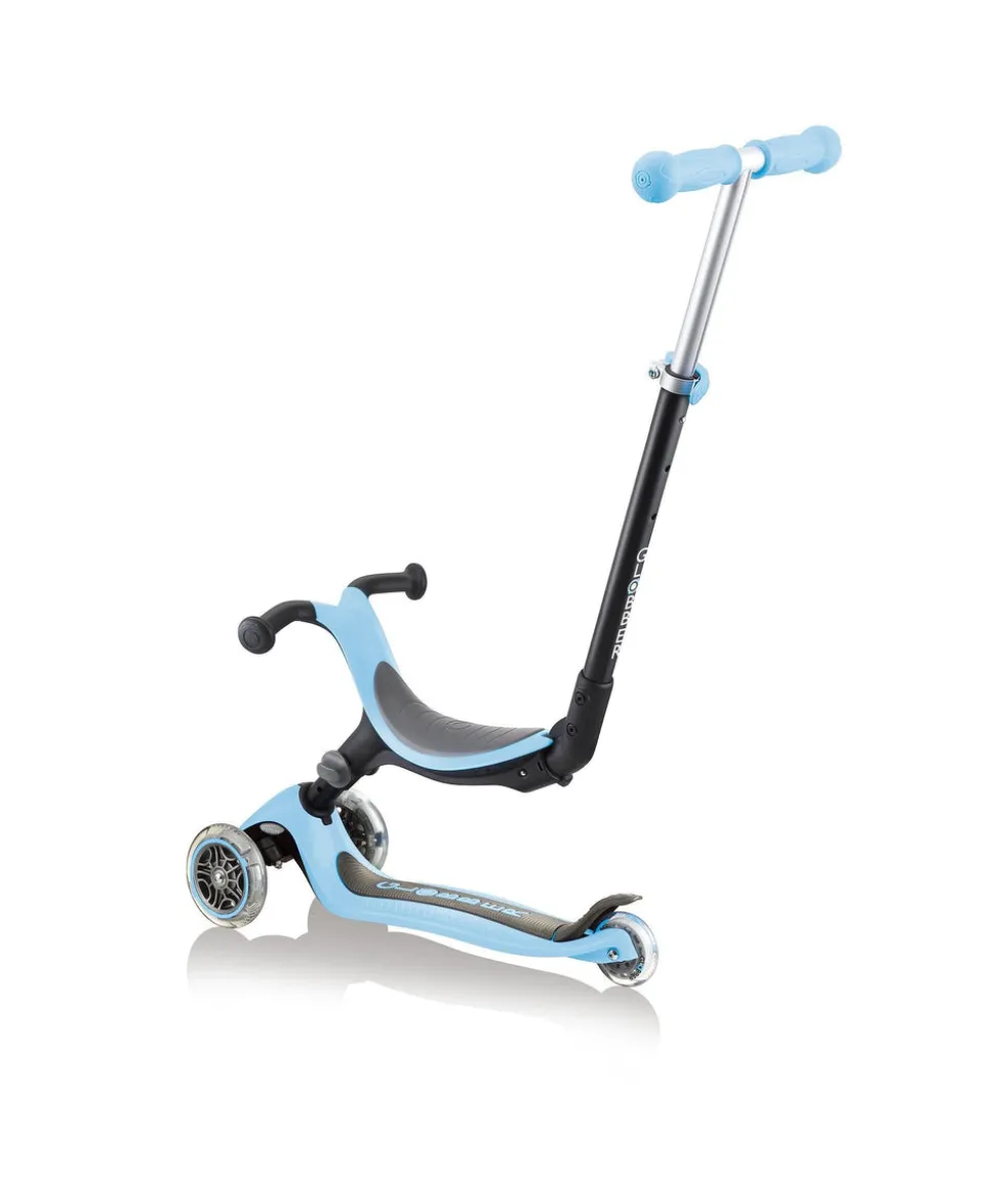 Globber Go Up Foldable Lights - Pastel Blue