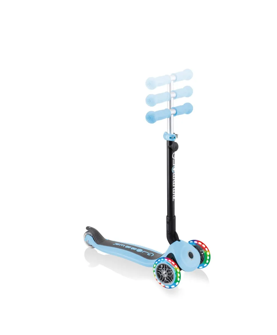 Globber Go Up Foldable Lights - Pastel Blue