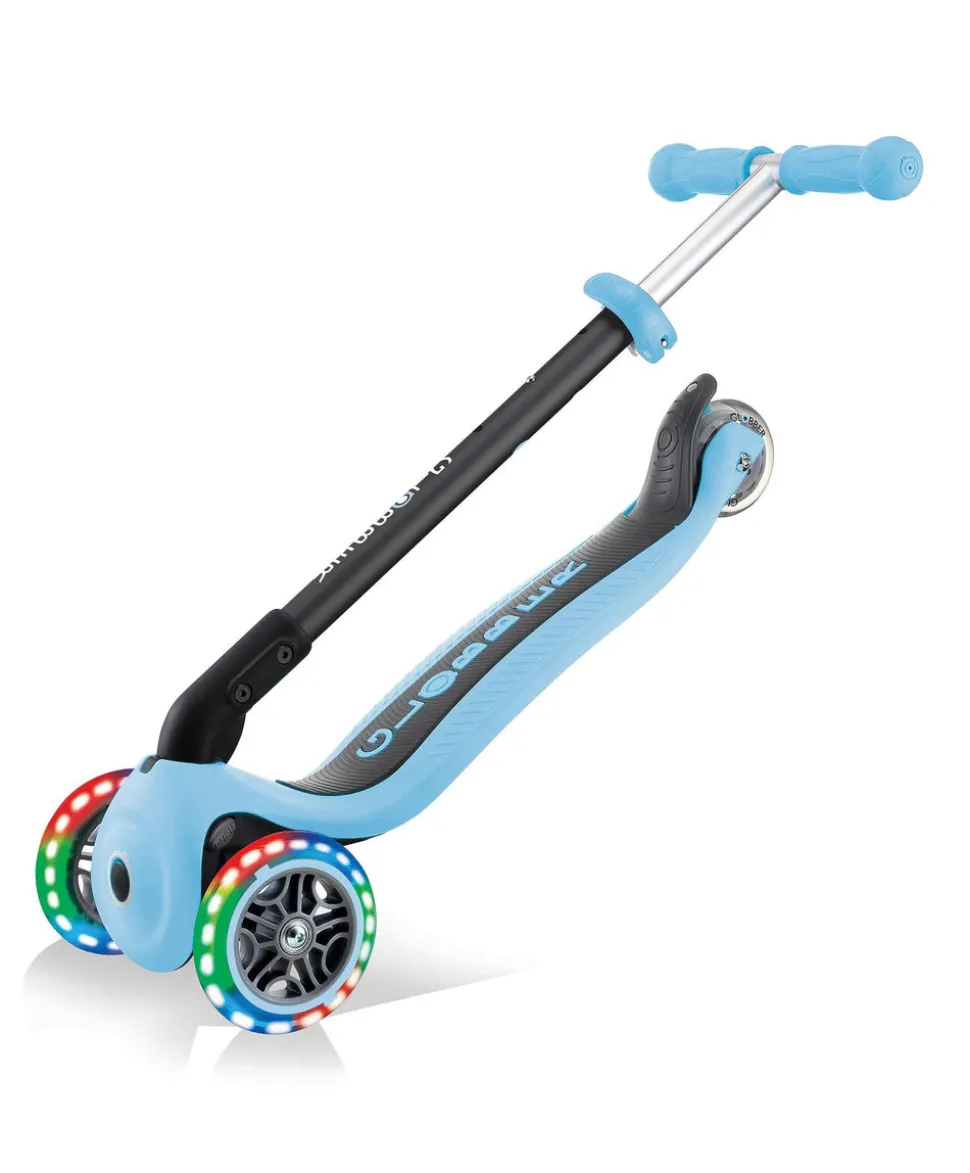 Globber Go Up Foldable Lights - Pastel Blue