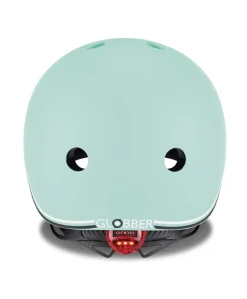 Globber GO-UP Lights Helmet - Mint Green