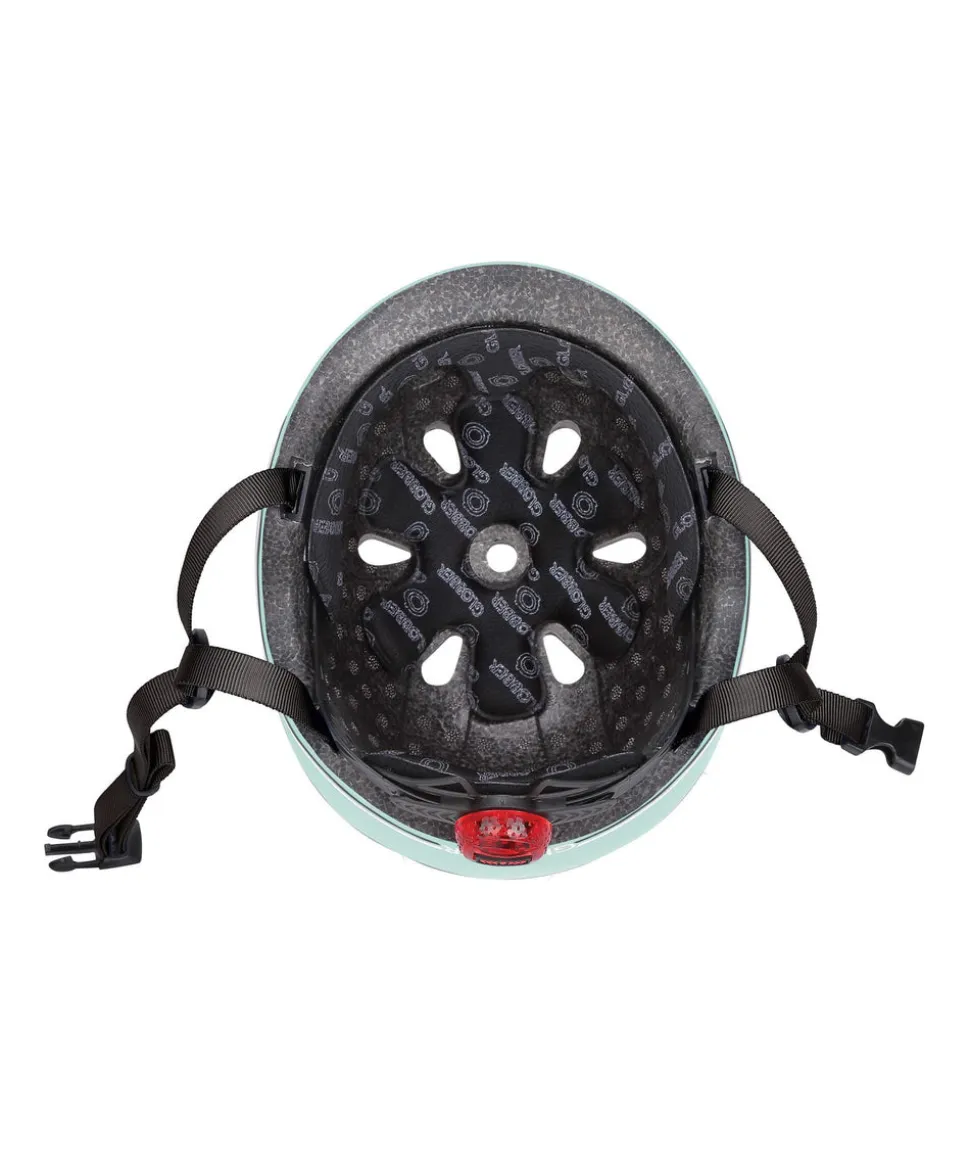 Globber GO-UP Lights Helmet - Mint Green