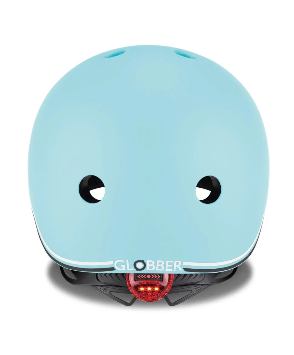 Globber GO-UP Lights Helmet - Pastel Blue