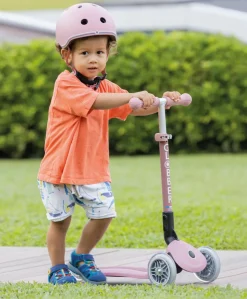 Globber Junior Foldable Lights Eco - Berry