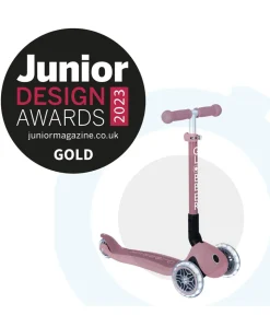 Globber Junior Foldable Lights Eco - Berry