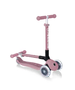 Globber Junior Foldable Lights Eco - Berry