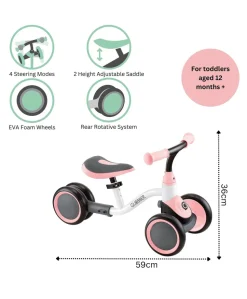 Globber Learning Bike - Pastel Pink