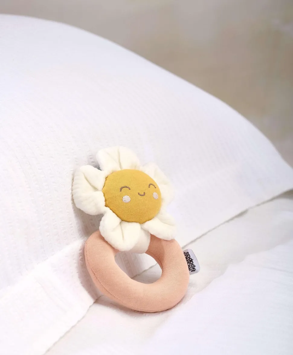 Grateful Garden Flower Grabber Ring Rattle Toy