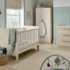 Hampden 3 Piece Cotbed Range with Dresser Changer & Wardrobe - Cashmere