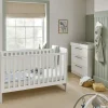 Hampden 2 Piece Cotbed Set with Dresser Changer - White
