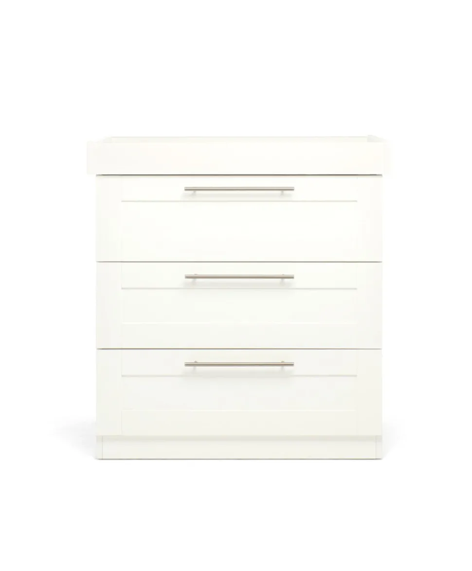 Hampden 2 Piece Cotbed Set with Dresser Changer - White