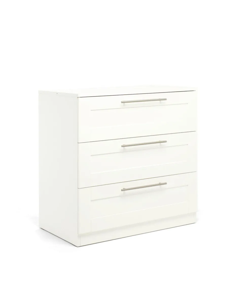 Hampden 2 Piece Cotbed Set with Dresser Changer - White