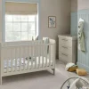 Hampden 2 Piece Cotbed Set with Dresser Changer - Pebble Grey