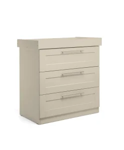 Hampden 2 Piece Cotbed Set with Dresser Changer - Pebble Grey